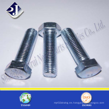 Tornillo hexagonal hexagonal ISO4017 de perno hexagonal